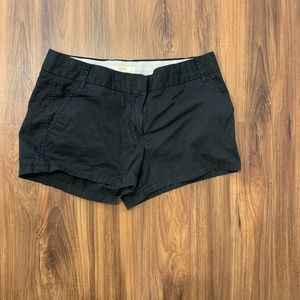 Black JCrew Chino Shorts Size 6